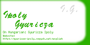 ipoly gyuricza business card